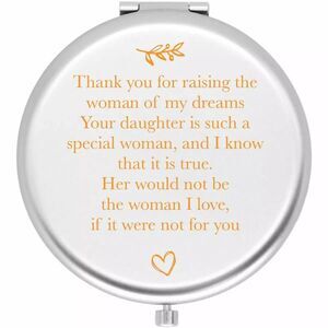 Mother-in-law Gift Travel Compact Pocket Mirror for Mother of The Bride